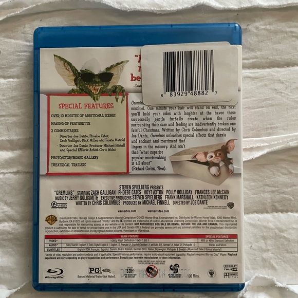 Gremlins Blu-ray DVD movie - Picture 2 of 4
